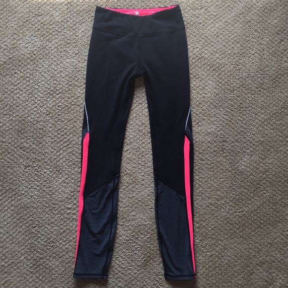 Kyodan Pants - Kyodan Pro Series Black and Neon Coral Leggings
